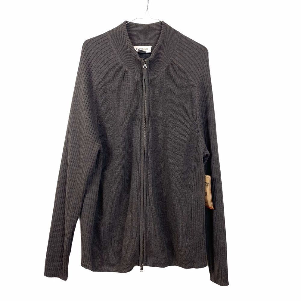 Ruff Hewn Brown zip up Sweater